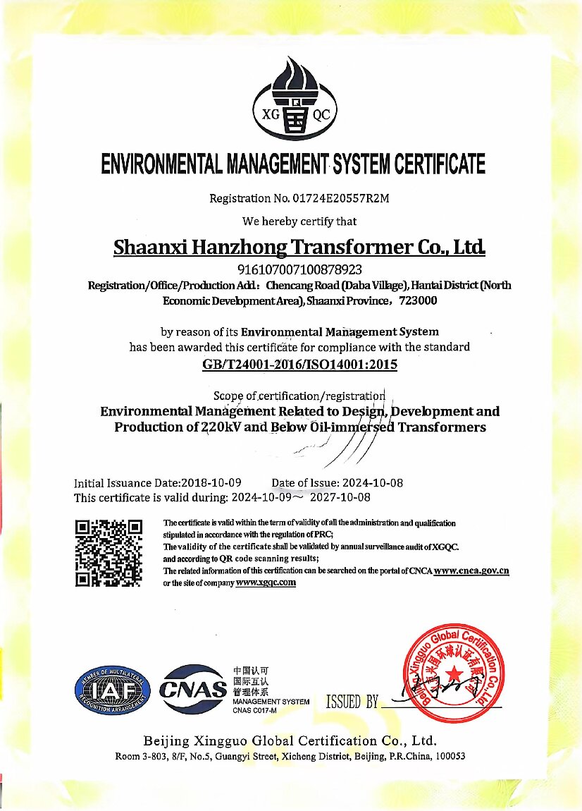 ISO 14001 Environmental Management System Certification